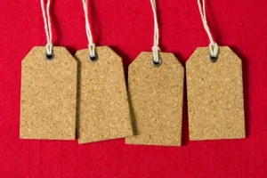 emballages en liège durables - plaques signalétiques